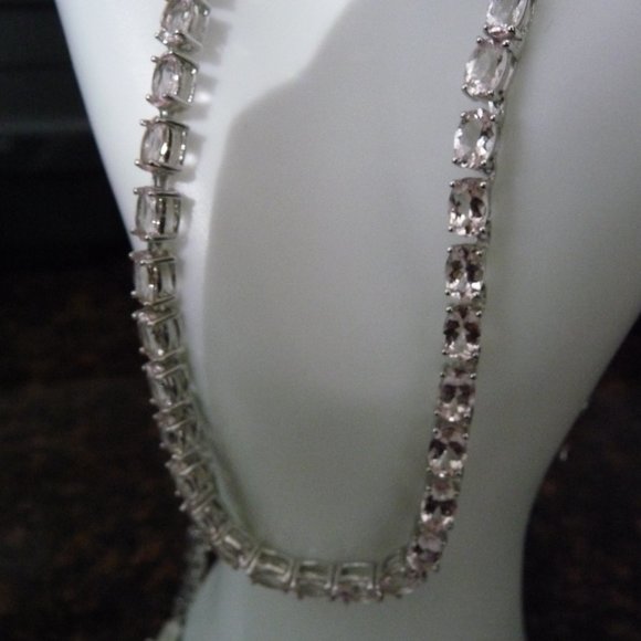 Mozambique Morganite necklace & bracelet set - Picture 5 of 7
